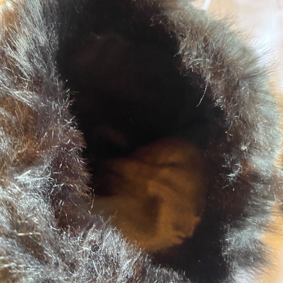 Black Fuzzy Boot Topers - Picture 3 of 5